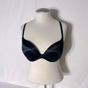 La Senza Black Satin Body Kiss Plunge 36C